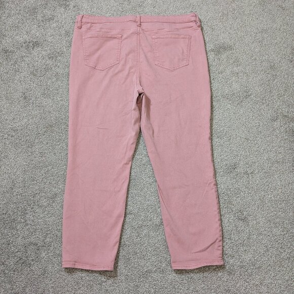 BUFFALO D BITTON Havana, Pink High Rise Soft Stretch Ankle Skinny Jeans; Size 18 - Picture 2 of 5